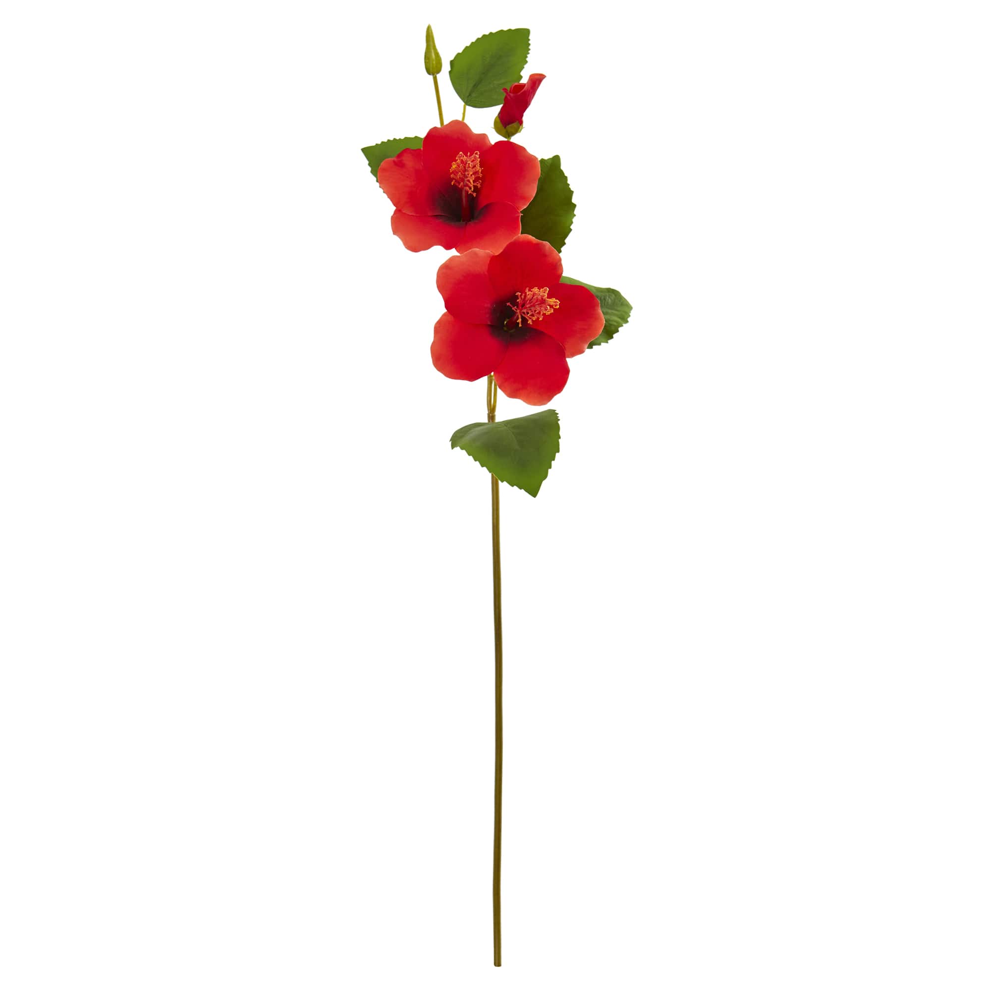 Red Hibiscus Artificial Flower Stems, 12ct.